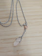 Rose Quartz Pendulum Necklace